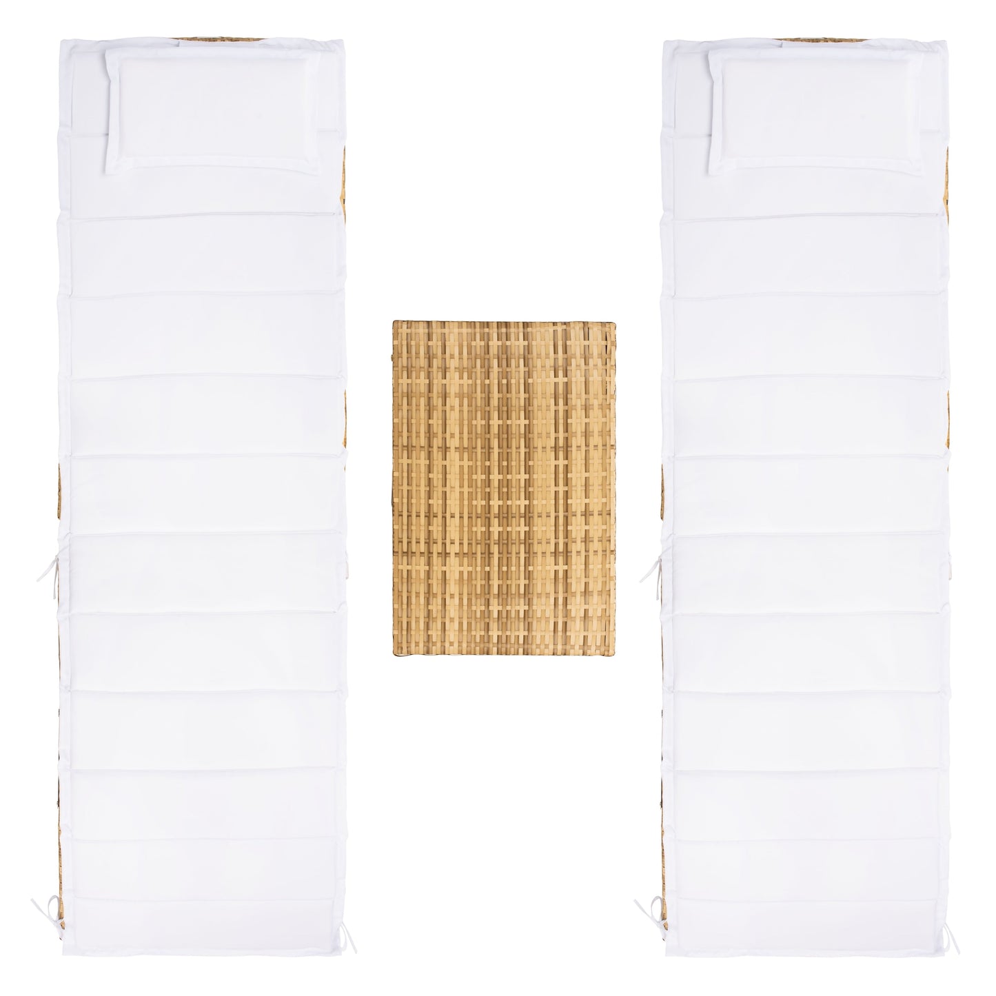 Ensemble de chaises longues de jardin Blaguna 3 pièces de SAFAVIEH - 83L x 20P x 24H