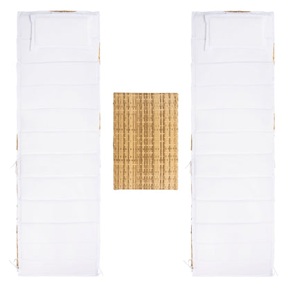 Ensemble de chaises longues de jardin Blaguna 3 pièces de SAFAVIEH - 83L x 20P x 24H