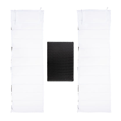 Ensemble de chaises longues de jardin Blaguna 3 pièces de SAFAVIEH - 83L x 20P x 24H