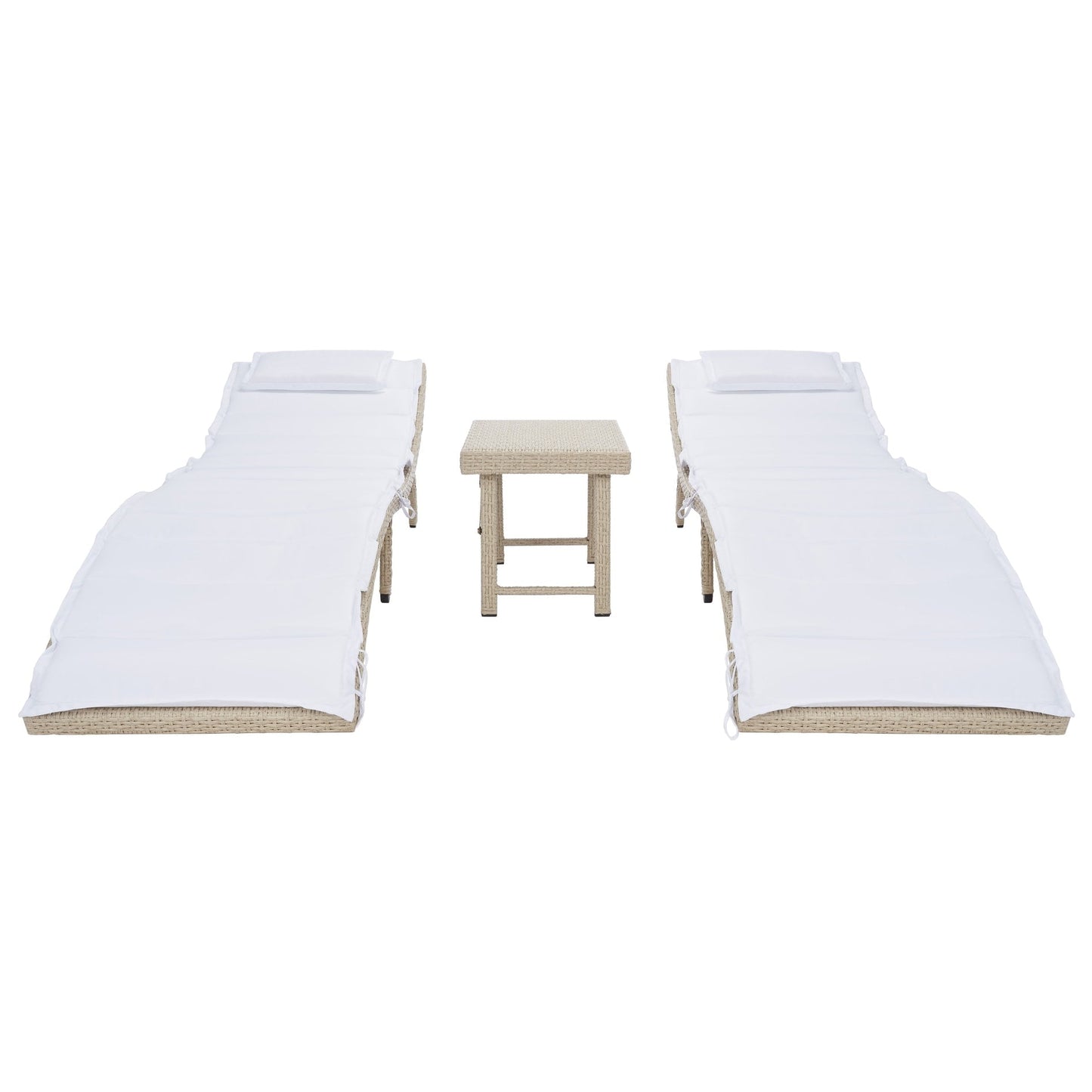 Ensemble de chaises longues de jardin Blaguna 3 pièces de SAFAVIEH - 83L x 20P x 24H