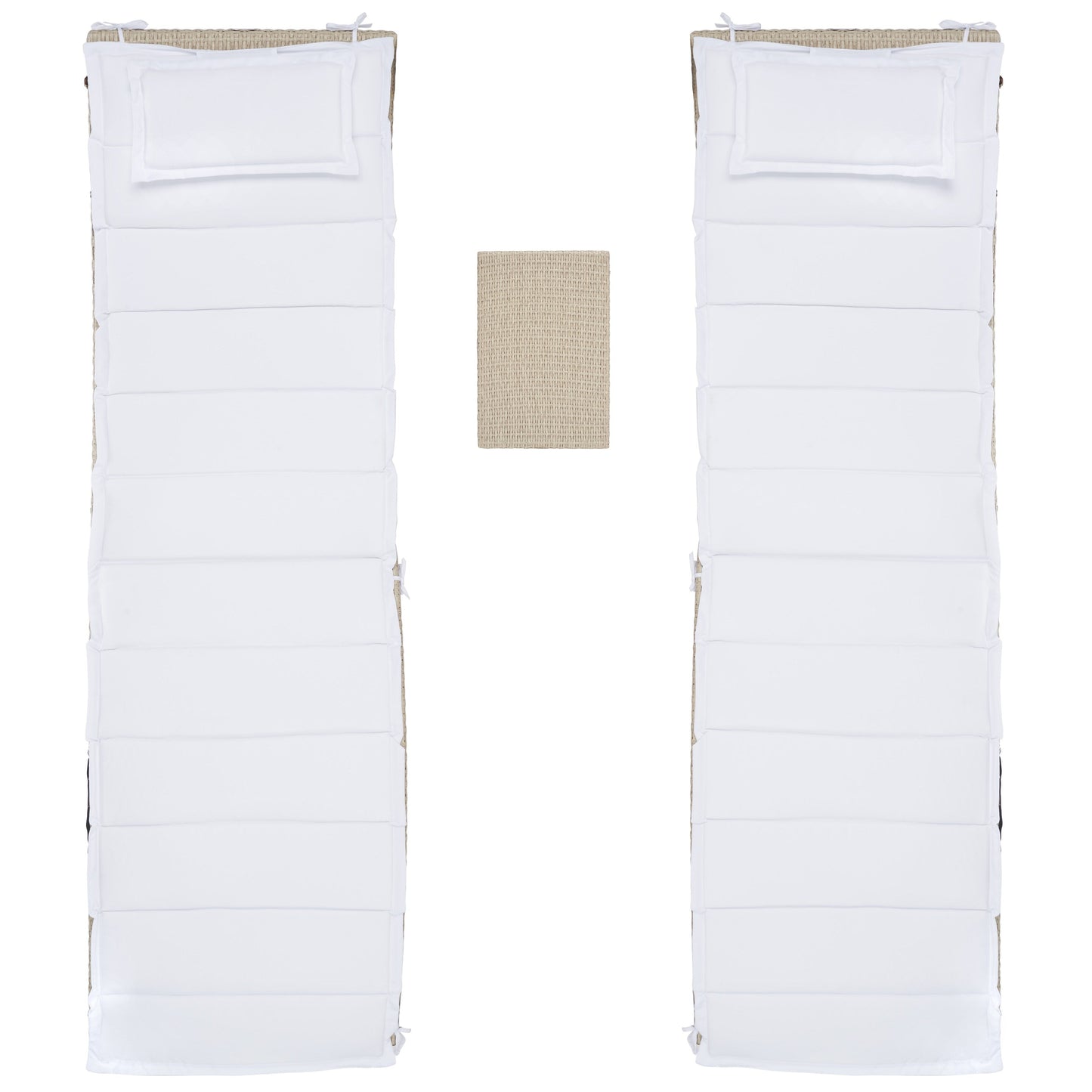 Ensemble de chaises longues de jardin Blaguna 3 pièces de SAFAVIEH - 83L x 20P x 24H