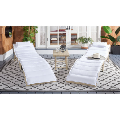 Ensemble de chaises longues de jardin Blaguna 3 pièces de SAFAVIEH - 83L x 20P x 24H