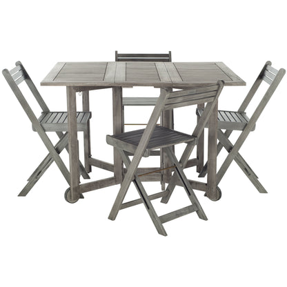 Ensemble de table de jardin SAFAVIEH Brandy 5 pièces - 109 L x 89 P x 74 H (cm)