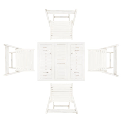 Ensemble de table de jardin SAFAVIEH Brandy 5 pièces - 109 L x 89 P x 74 H (cm)