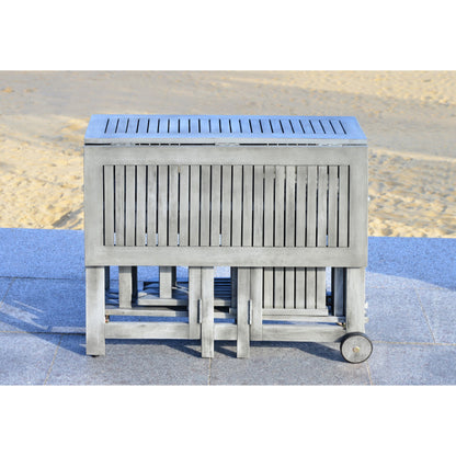 Ensemble de table de jardin SAFAVIEH Brandy 5 pièces - 109 L x 89 P x 74 H (cm)