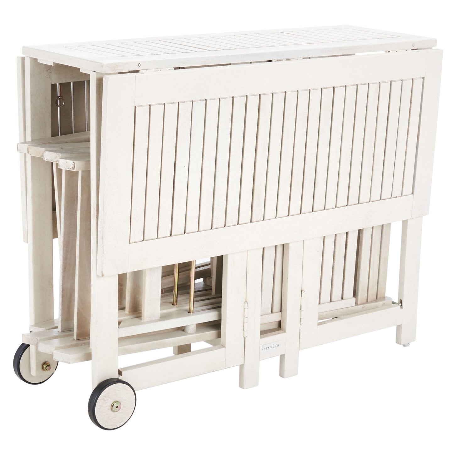 Ensemble de table de jardin SAFAVIEH Brandy 5 pièces - 109 L x 89 P x 74 H (cm)