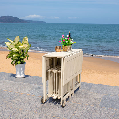 Ensemble de table de jardin SAFAVIEH Brandy 5 pièces - 109 L x 89 P x 74 H (cm)