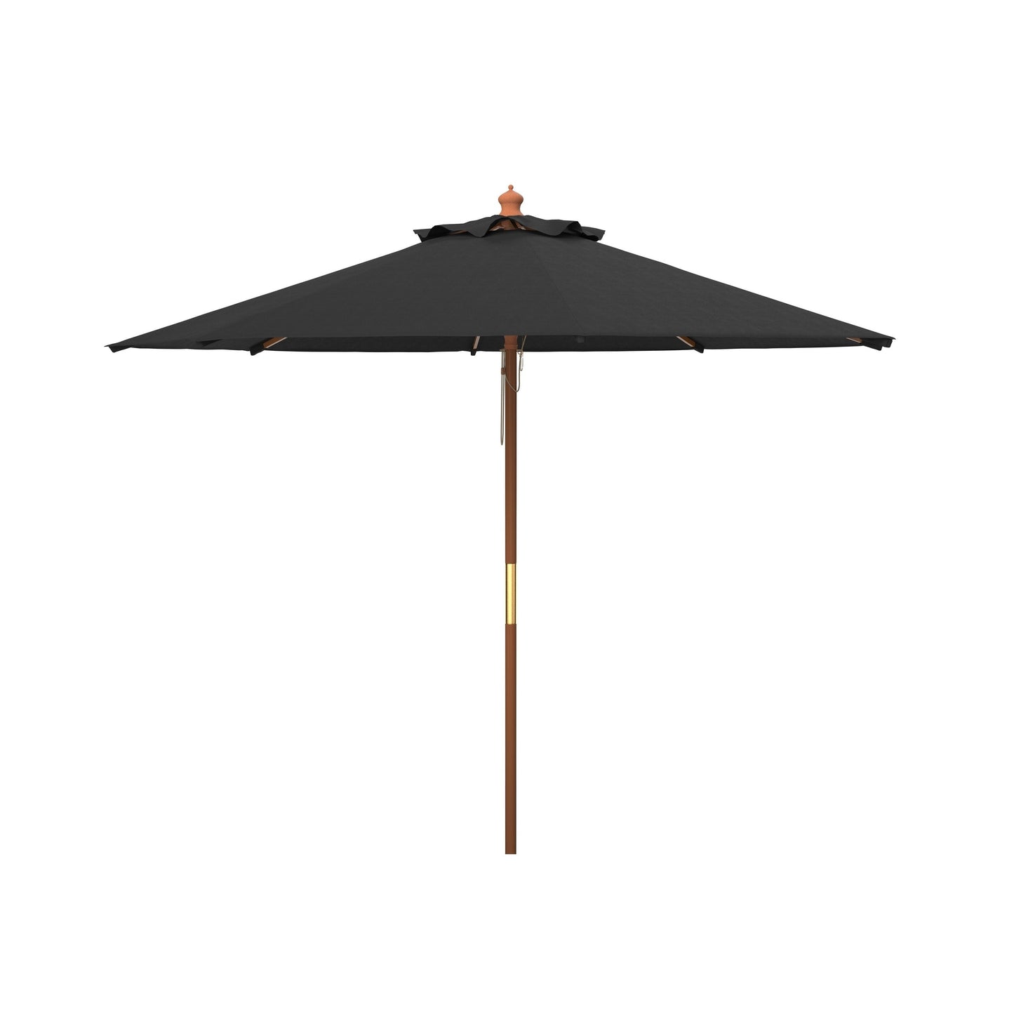 Parasol de jardin Glauca de SAFAVIEH, 3,35 m (11 pieds), avec poulie en bois