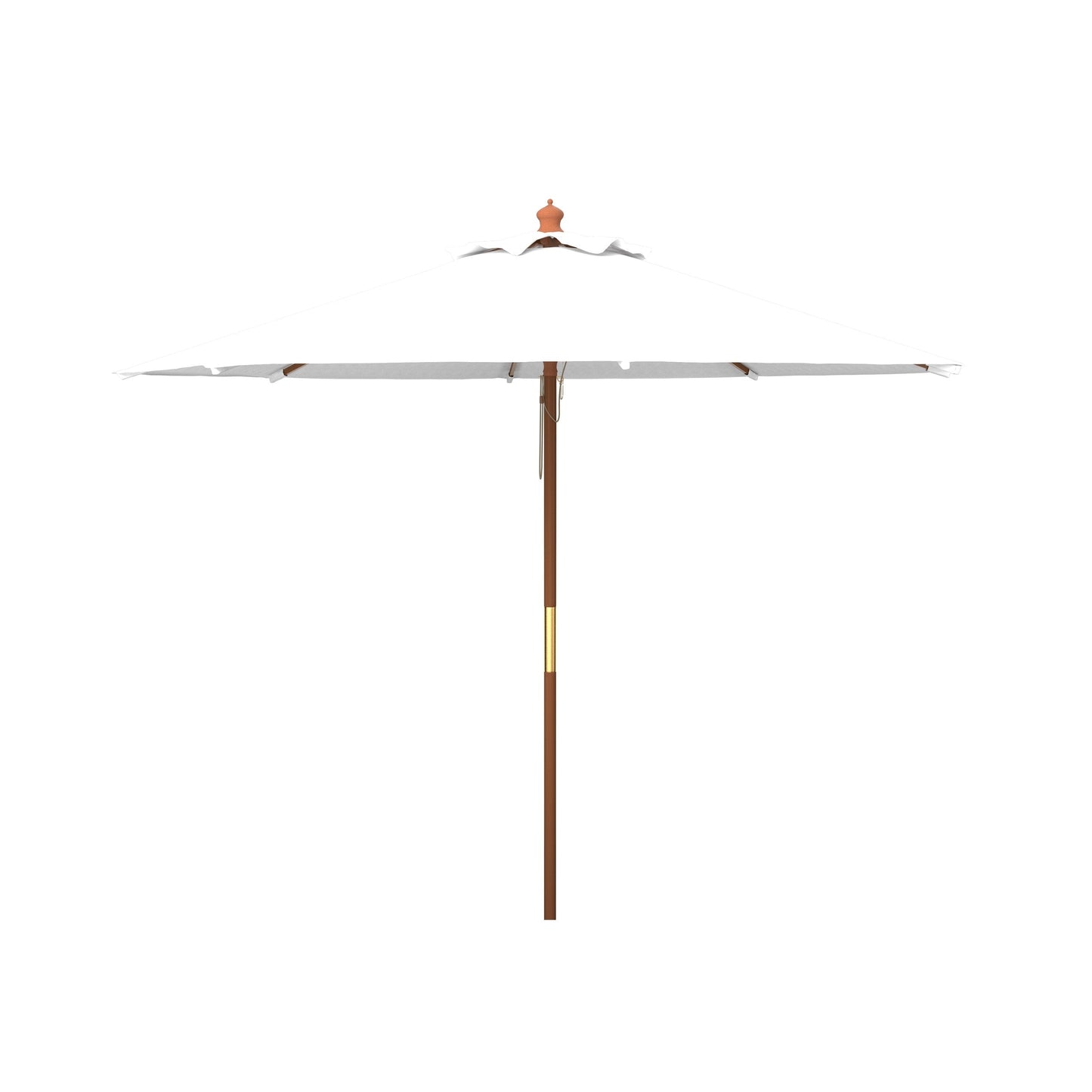 Parasol de jardin Glauca de SAFAVIEH, 3,35 m (11 pieds), avec poulie en bois