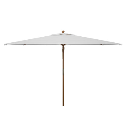 Parasol de jardin Glauca de SAFAVIEH, 3,35 m (11 pieds), avec poulie en bois