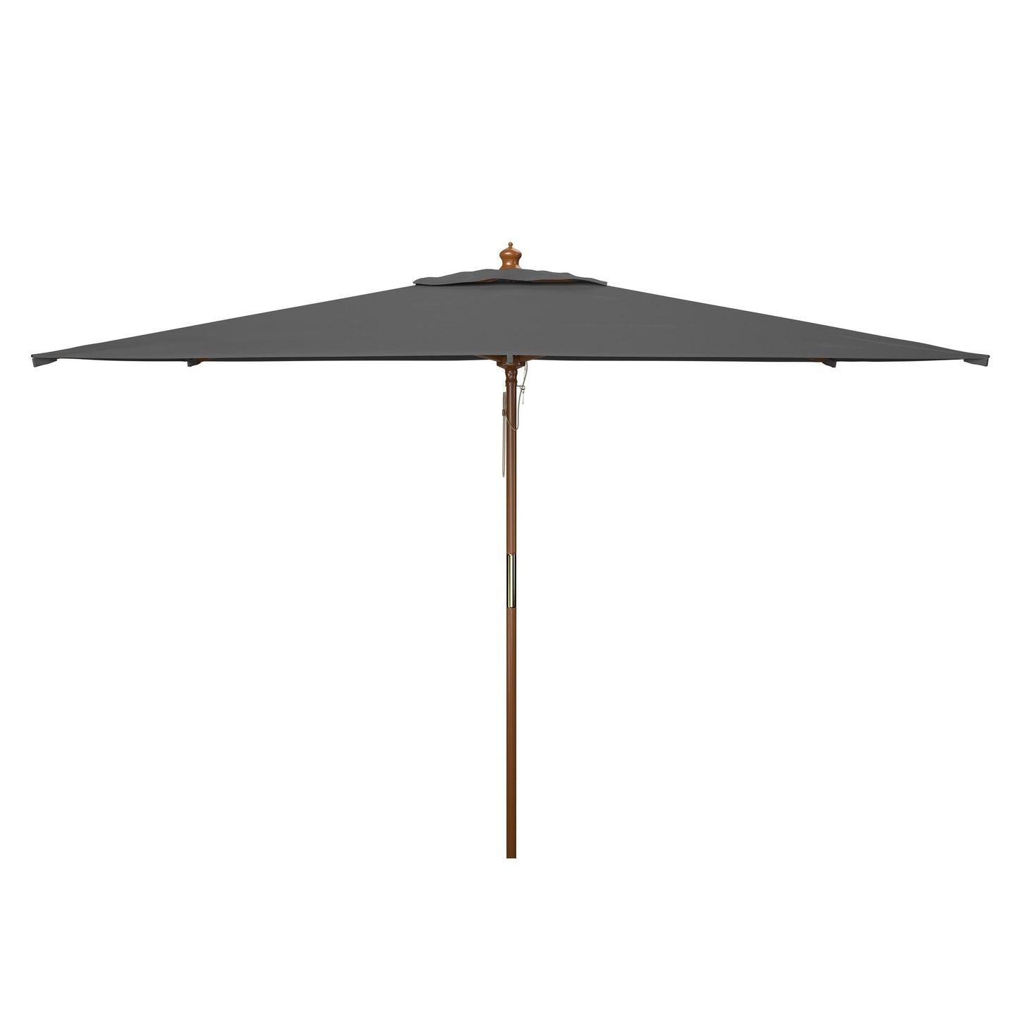 Parasol de jardin Glauca de SAFAVIEH, 3,35 m (11 pieds), avec poulie en bois