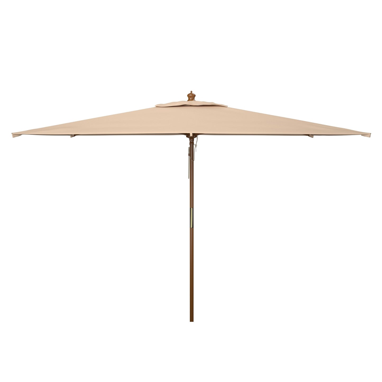 Parasol de jardin Glauca de SAFAVIEH, 3,35 m (11 pieds), avec poulie en bois