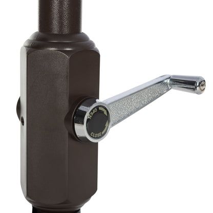 Parasol de jardin SAFAVIEH Kjerstin Valance 9 pieds à double toit