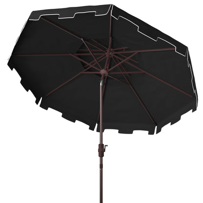 Parasol de jardin SAFAVIEH Livia 9 pieds à double toit, pied non inclus.