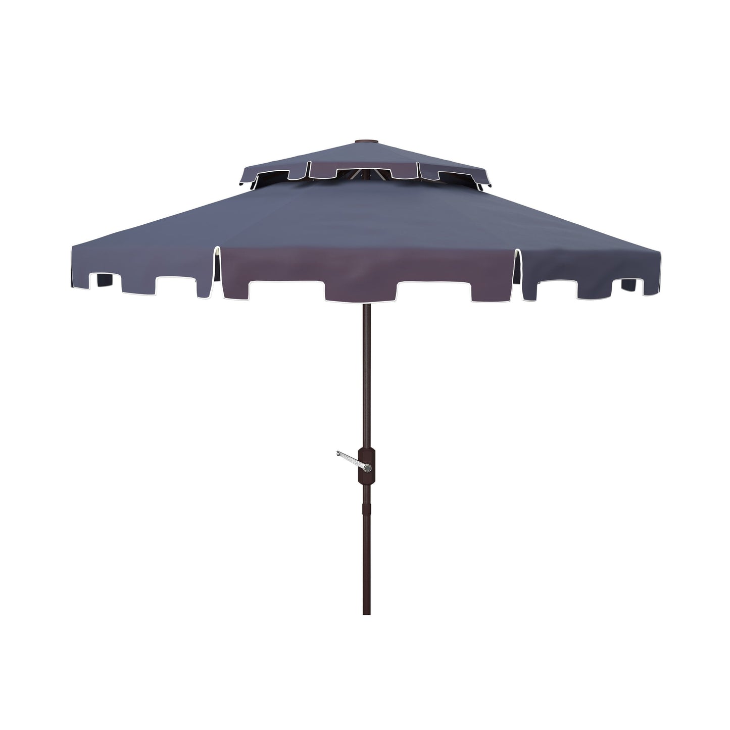 Parasol de jardin SAFAVIEH Livia 9 pieds à double toit, pied non inclus.