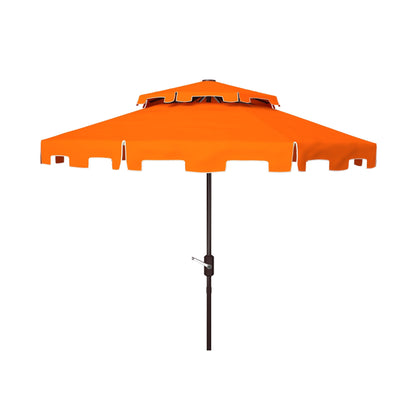 Parasol de jardin SAFAVIEH Livia 9 pieds à double toit, pied non inclus.