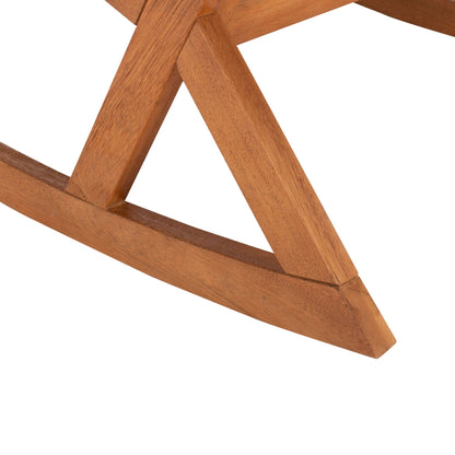 Chaise à bascule d'extérieur Makaila de SAFAVIEH avec coussin - 66L x 79P x 97H (cm)