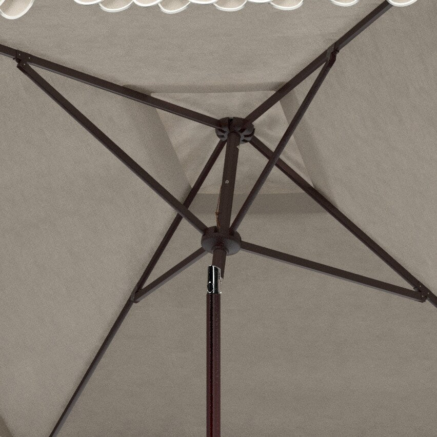 Parasol carré de 7,5 pieds pour extérieur, modèle Naima Valance de SAFAVIEH