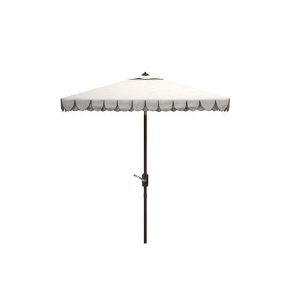 Parasol carré de 7,5 pieds pour extérieur, modèle Naima Valance de SAFAVIEH