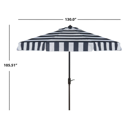 Parasol rond de 3,35 m (11 pieds) de la ligne de mode Outdoor Sidse de SAFAVIEH