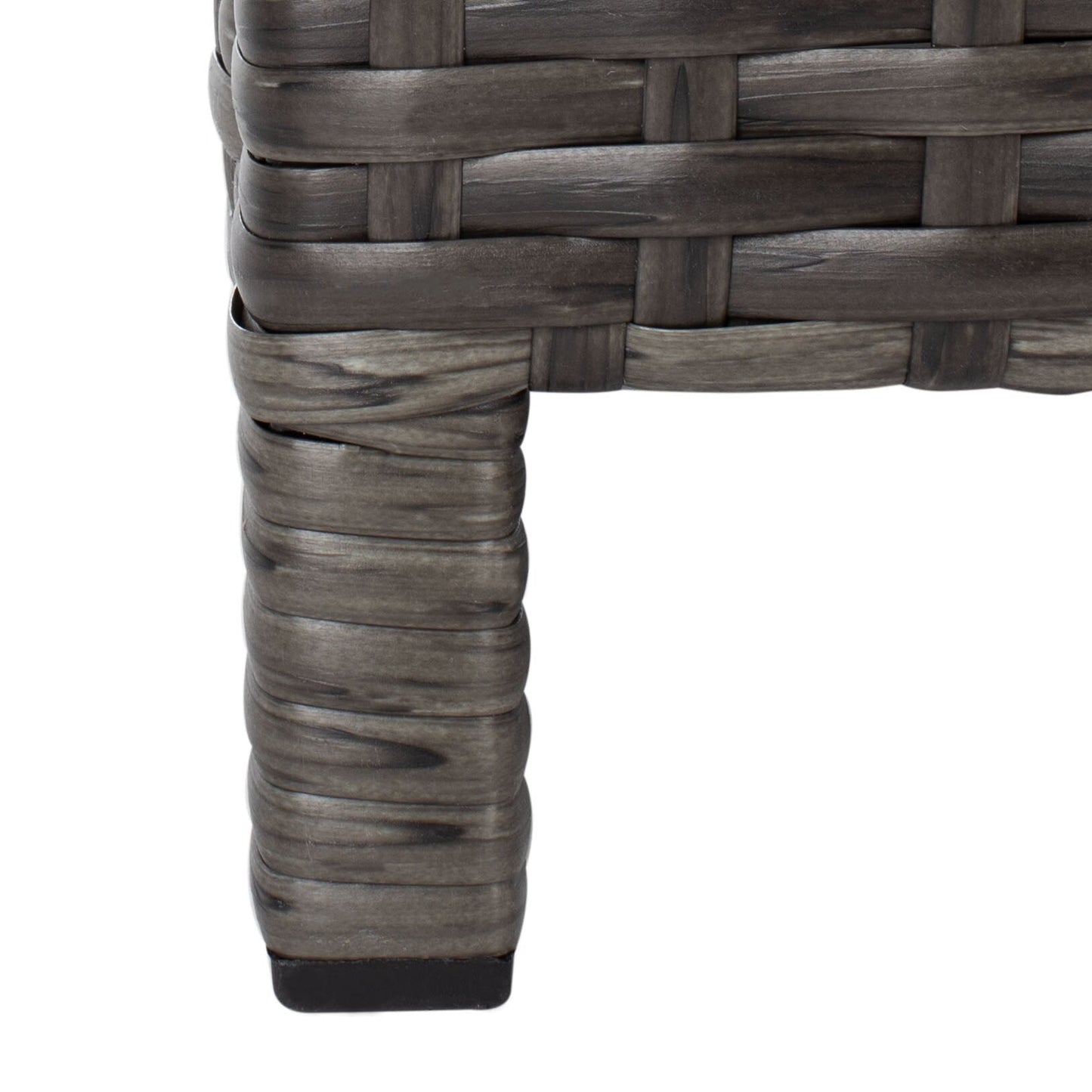 SAFAVIEH Taniyah, méridienne en osier d'extérieur avec coussins et oreillers - 135L x 71P x 157H (cm)