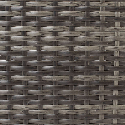 SAFAVIEH Taniyah, méridienne en osier d'extérieur avec coussins et oreillers - 135L x 71P x 157H (cm)