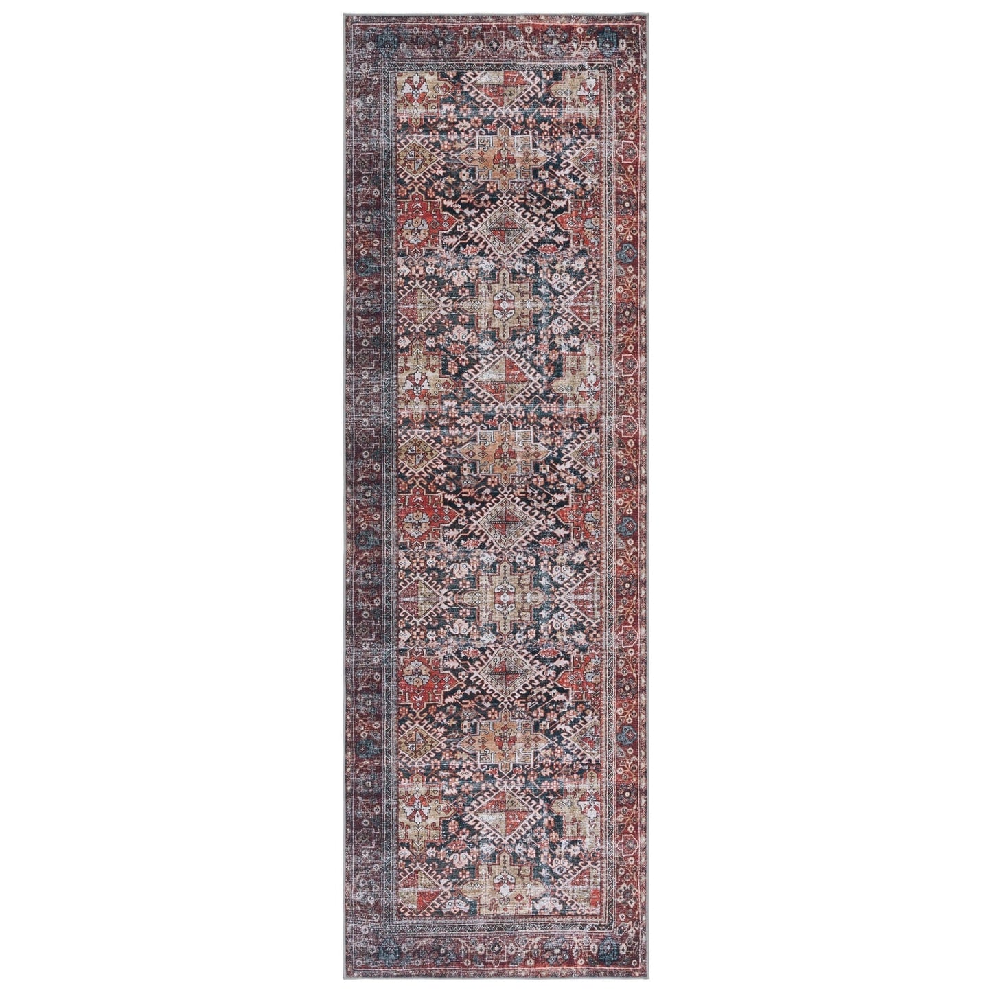 SAFAVIEH Tucson Machine Washable Slip Resistant Eldora Traditional Rug