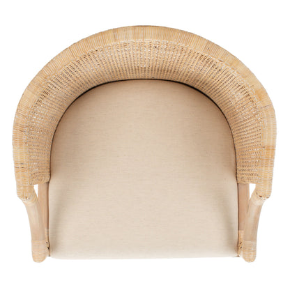 Tabouret de bar en rotin SAFAVIEH Virona de 76 cm (30 pouces) - 56,6 x 52,1 x 99 cm (22,3 L x 20,5 l x 39 h) - 56,6L x 52,1l x 99h