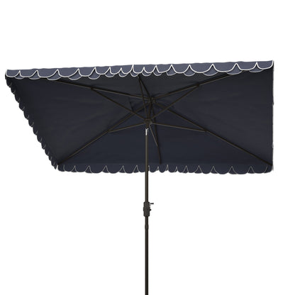 Parasol rectangulaire d'extérieur Zariah de SAFAVIEH, 6'x10', avec liseré