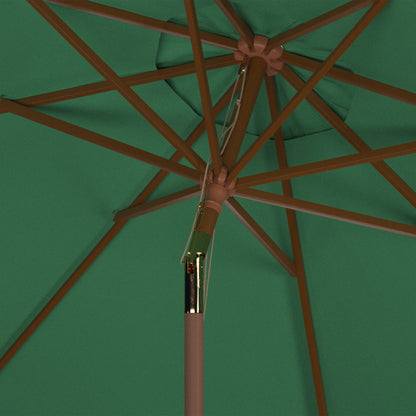 Parasol d'extérieur en bois Zlatana de 2,7 m (9 pieds) de SAFAVIEH