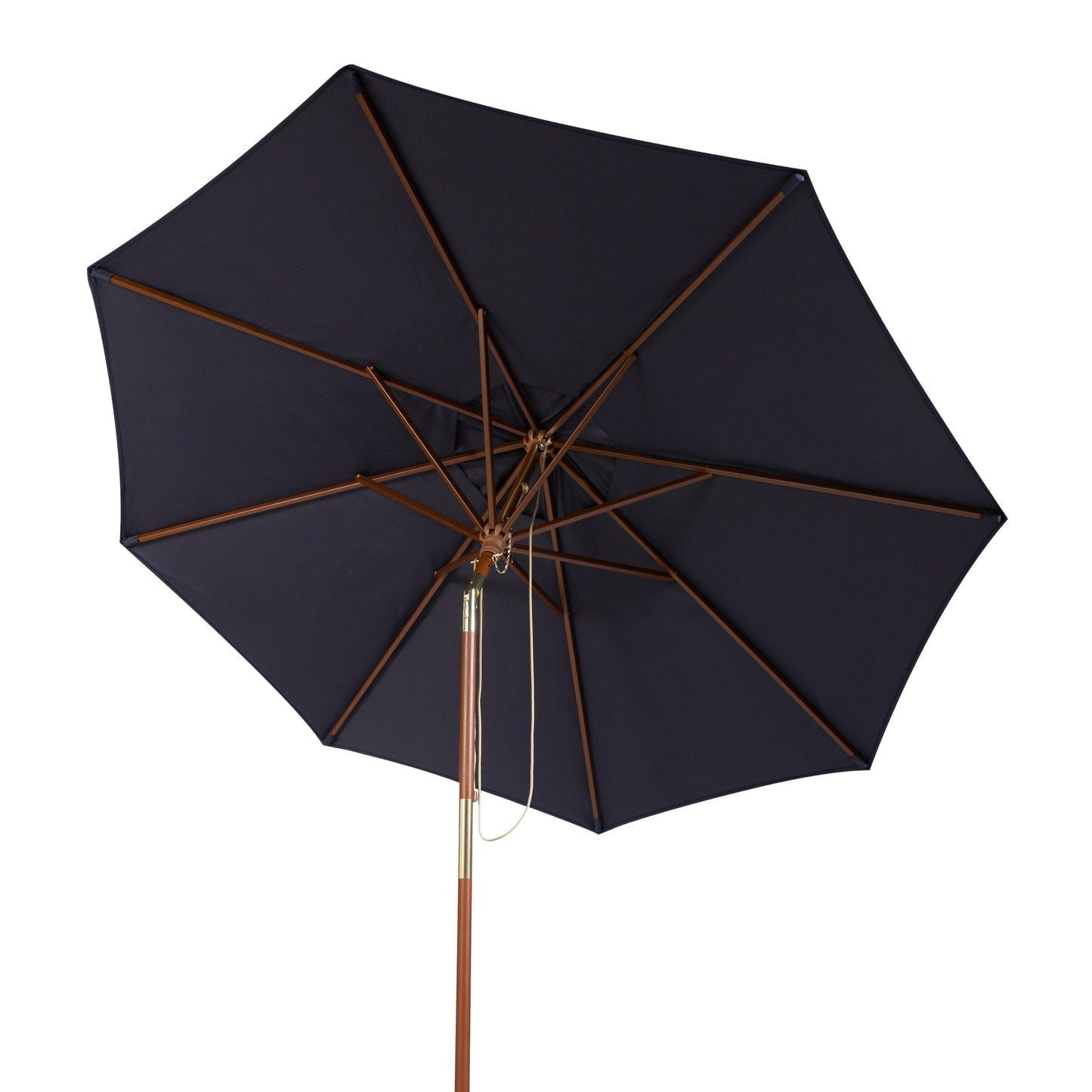 Parasol d'extérieur en bois Zlatana de 2,7 m (9 pieds) de SAFAVIEH