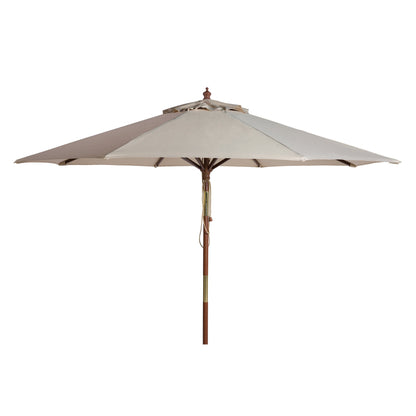 Parasol d'extérieur en bois Zlatana de 2,7 m (9 pieds) de SAFAVIEH