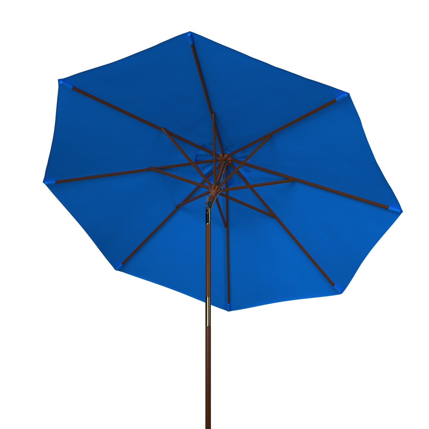 Parasol d'extérieur en bois Zlatana de 2,7 m (9 pieds) de SAFAVIEH