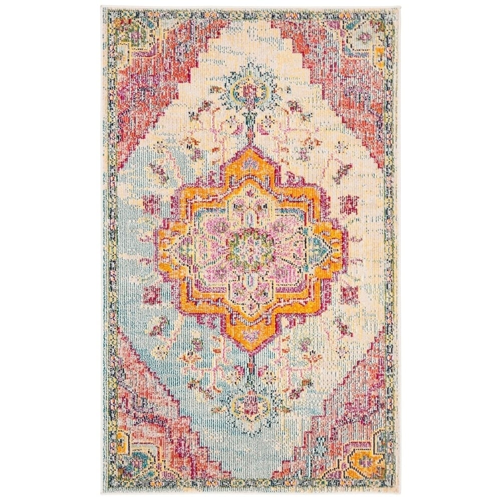 SAFAVIEH, Crystal Naimat Vintage Boho Medallion Rug