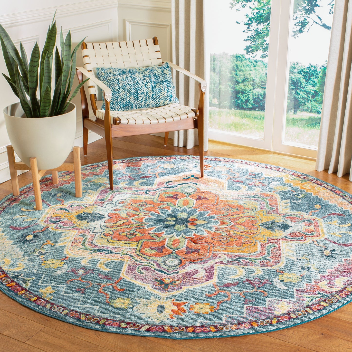 SAFAVIEH, Crystal Naimat Vintage Boho Medallion Rug