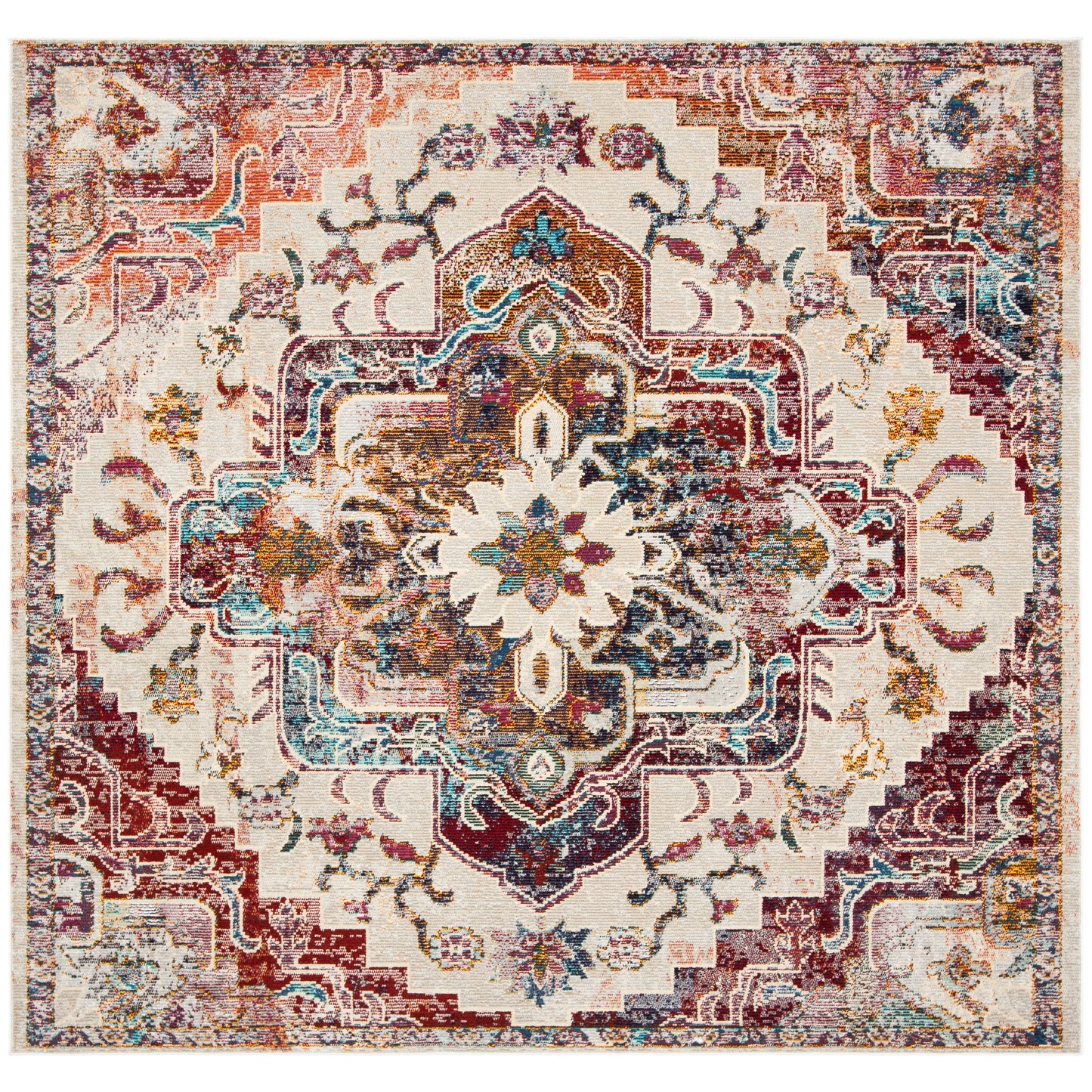 SAFAVIEH, Crystal Naimat Vintage Boho Medallion Rug