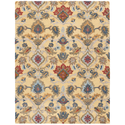 SAFAVIEH, Handmade Marietje Blossom French Country Wool Area Rug