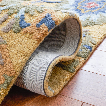 SAFAVIEH, Handmade Marietje Blossom French Country Wool Area Rug