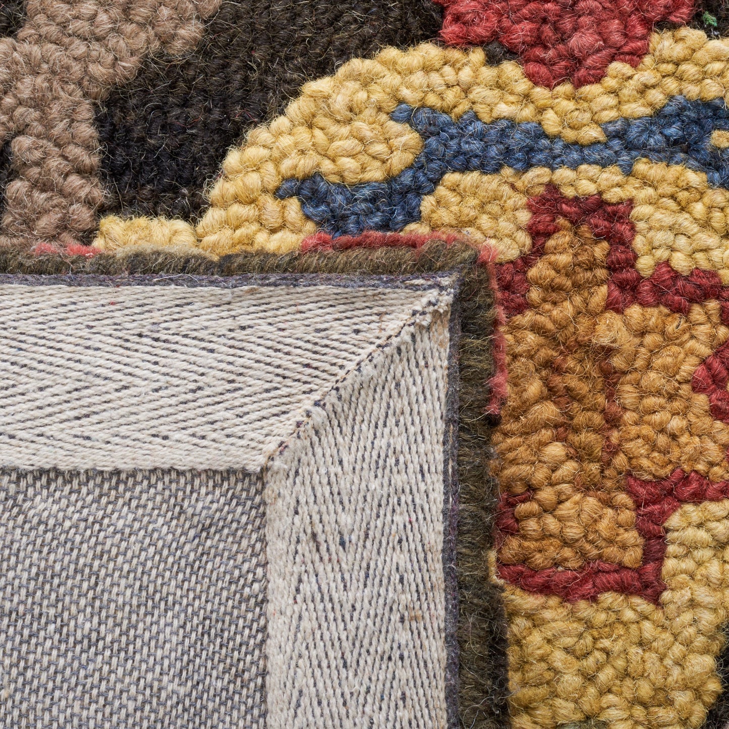 SAFAVIEH, Handmade Marietje Blossom French Country Wool Area Rug