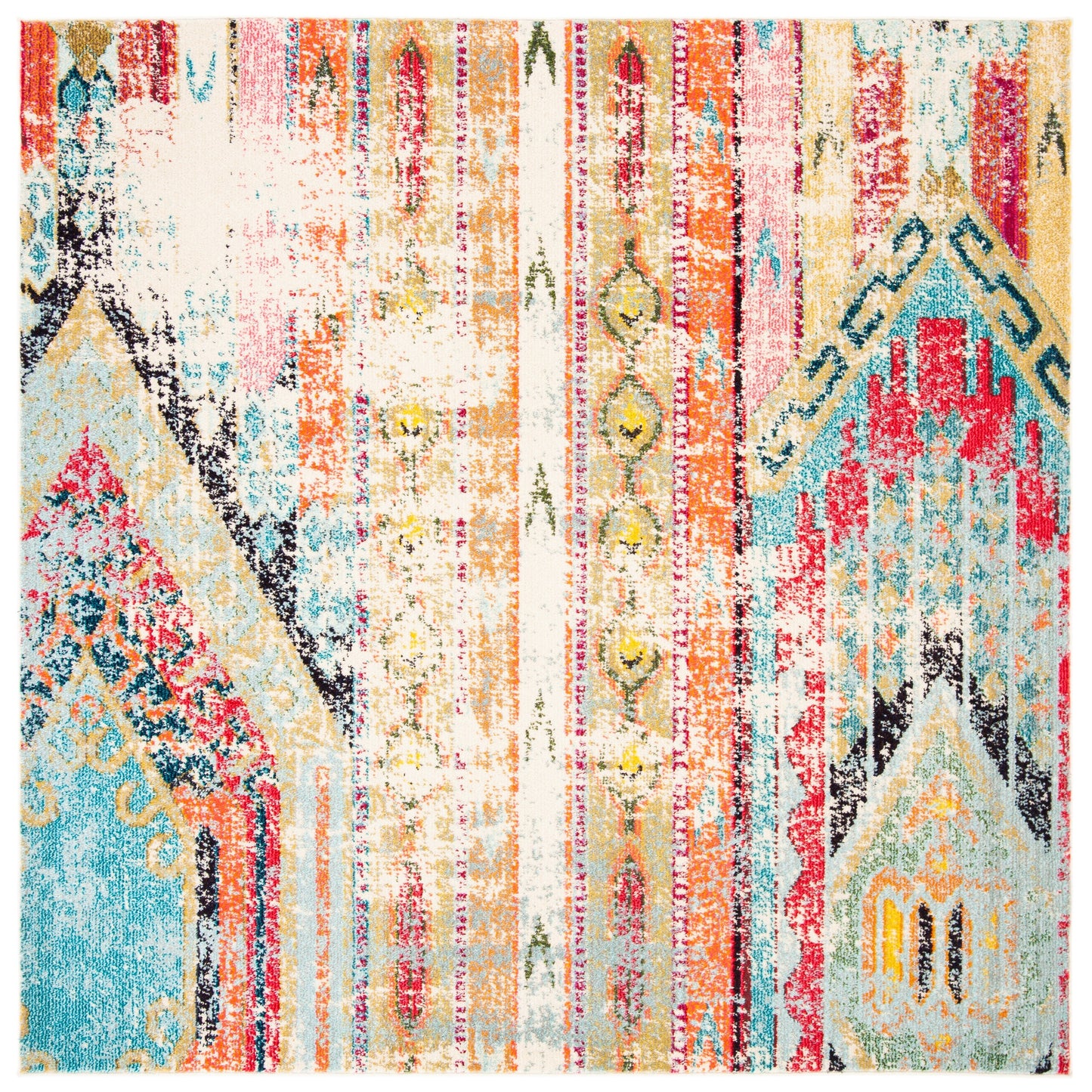 SAFAVIEH, Madison Sonya Abstract Boho Distressed Rug