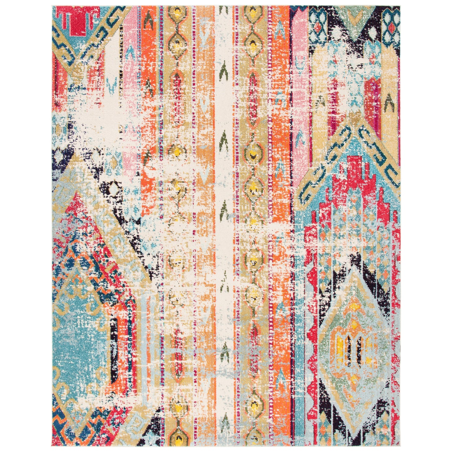 SAFAVIEH, Madison Sonya Abstract Boho Distressed Rug
