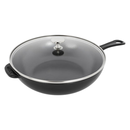 Casserole quotidienne en fonte STAUB de 2,9 quarts avec couvercle en verre