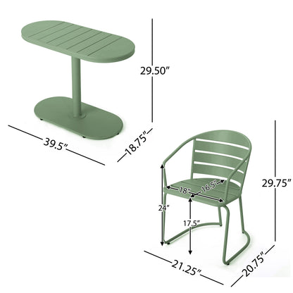 Ensemble de bistro pour extérieur Santa Monica 3 pièces de Christopher Knight Home