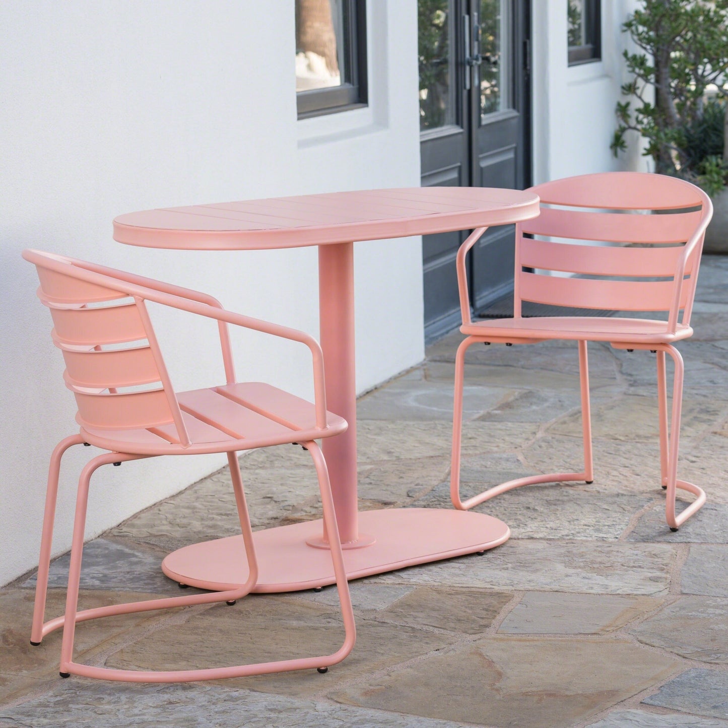 Ensemble de bistro pour extérieur Santa Monica 3 pièces de Christopher Knight Home