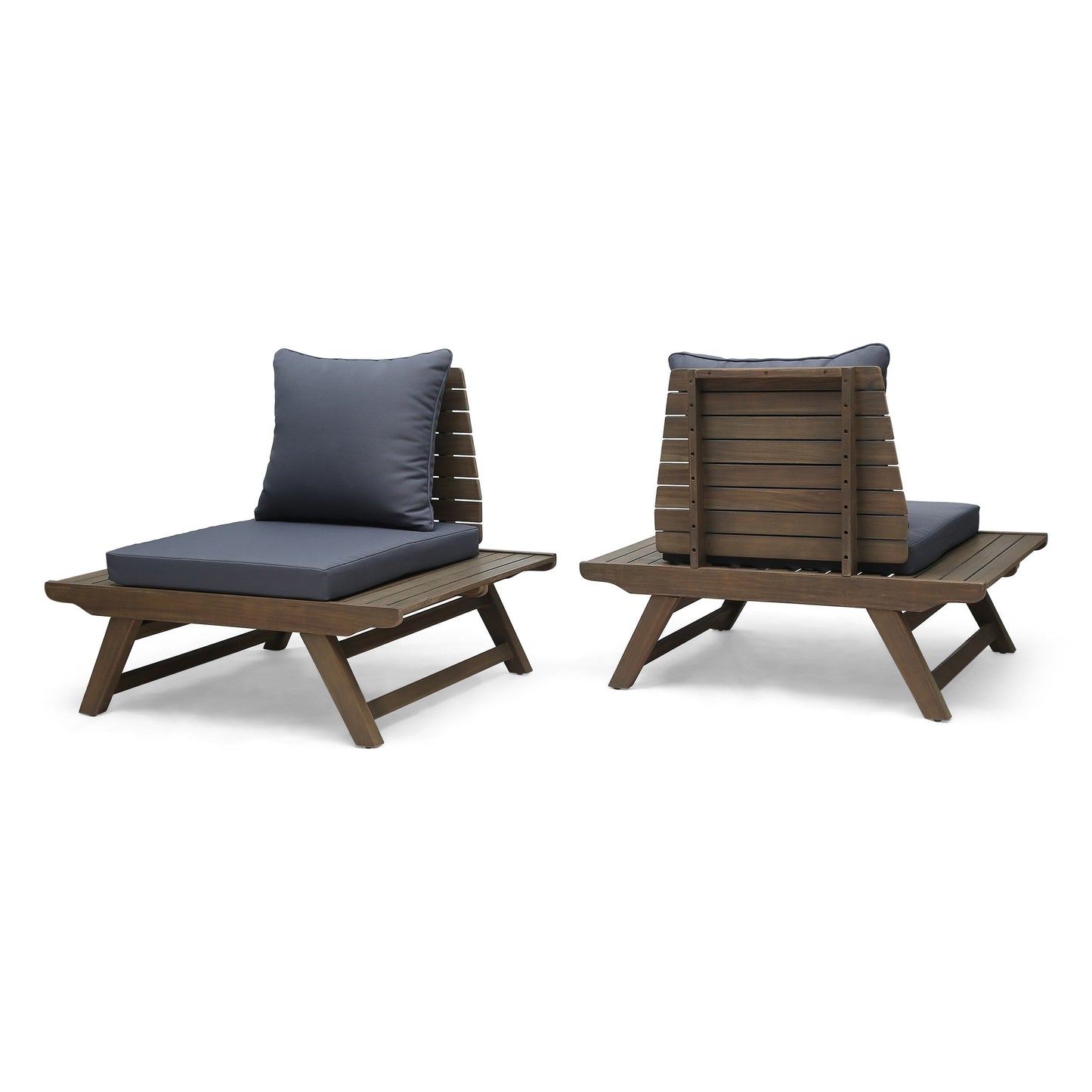 Chaise de jardin en bois d'acacia Sedona (lot de 2) par Christopher Knight Home