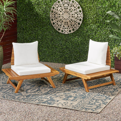 Chaise de jardin en bois d'acacia Sedona (lot de 2) par Christopher Knight Home