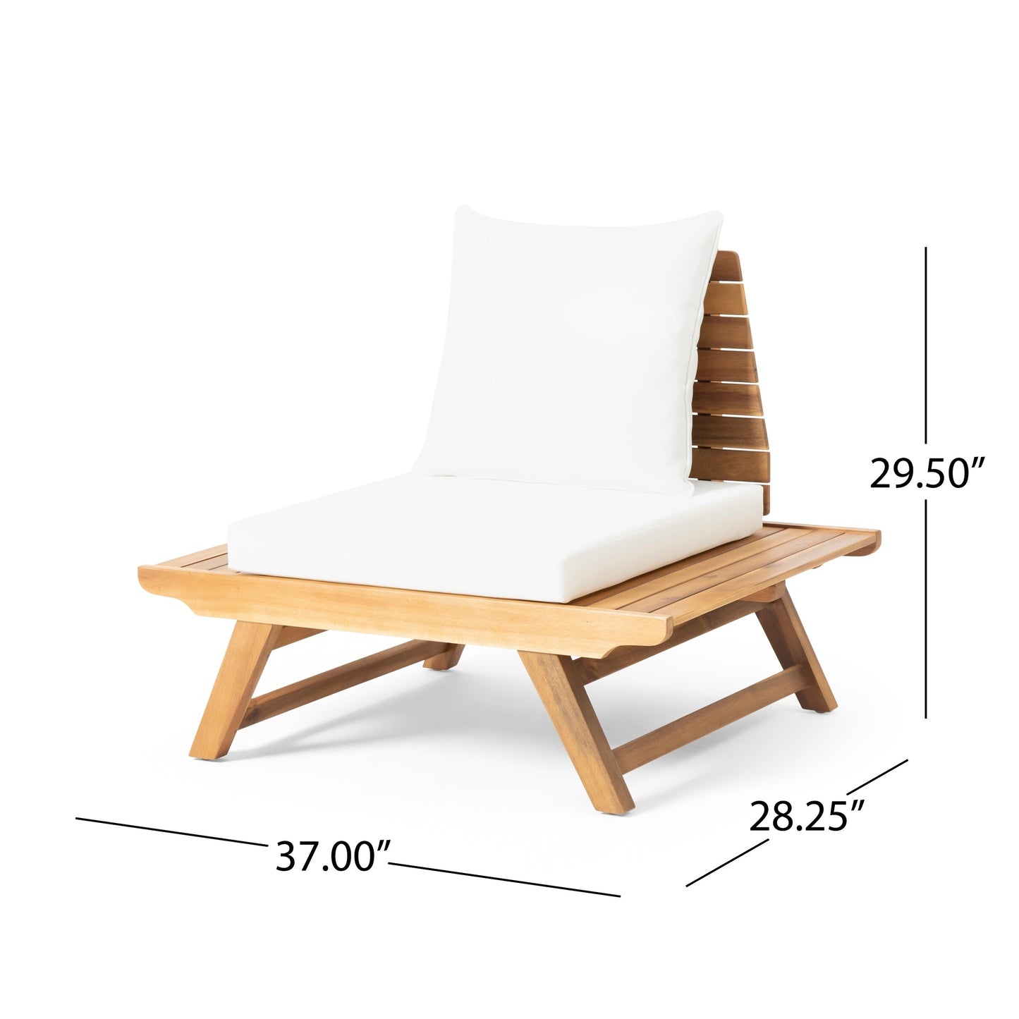 Chaise de jardin en bois d'acacia Sedona (lot de 2) par Christopher Knight Home