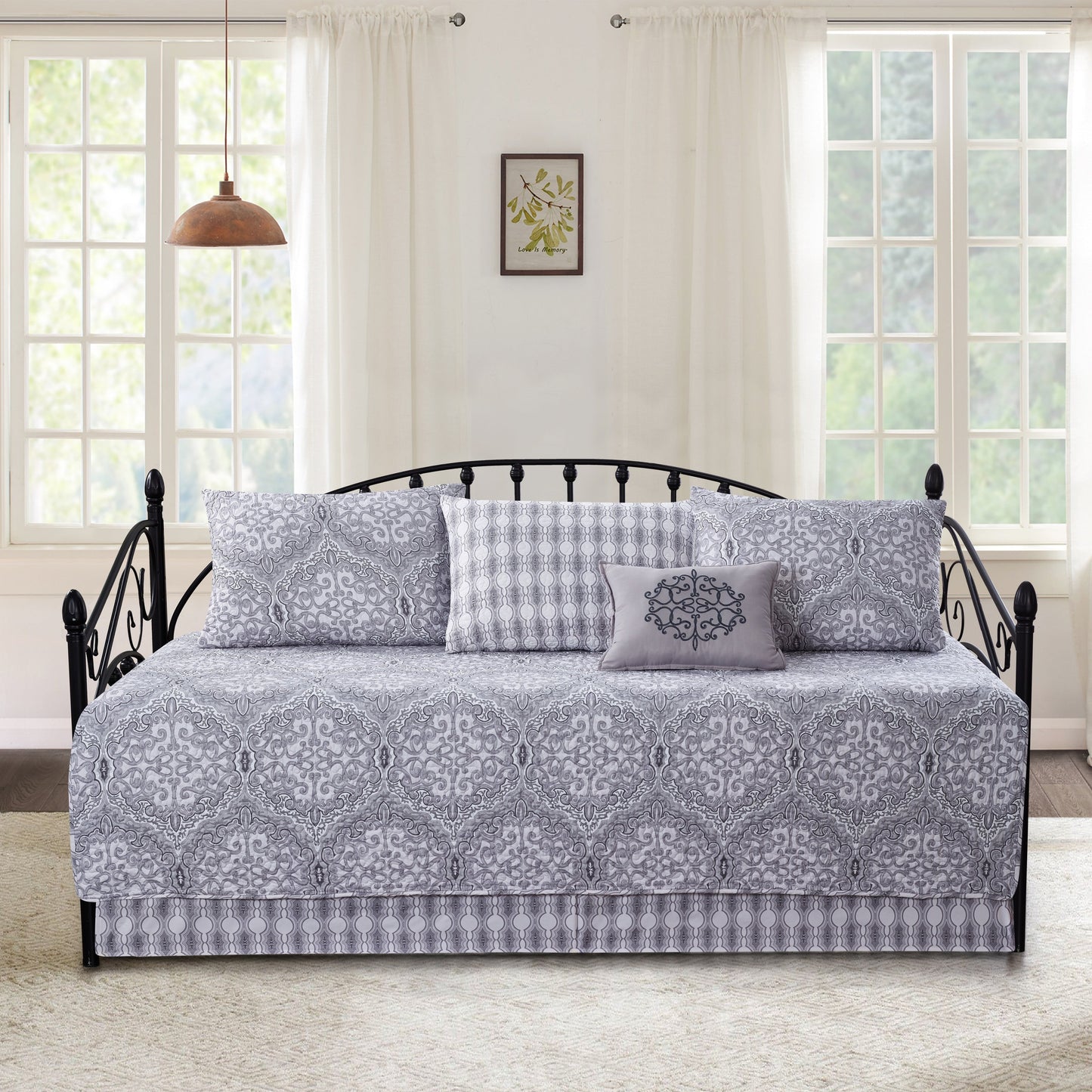 Serenta 6 Piece Cotton Blend Daybed Bedspread Coverlet Set - 75 x 39