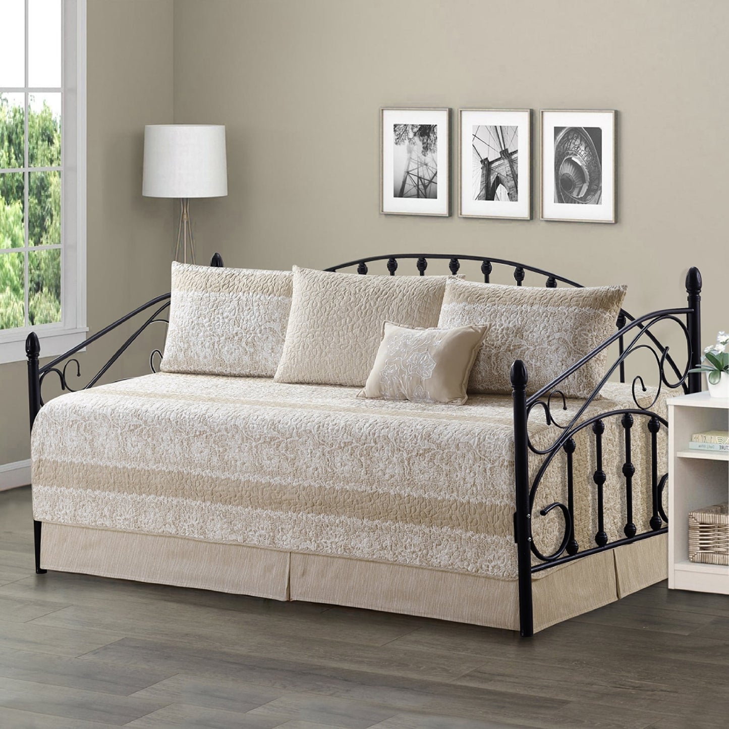 Serenta 6 Piece Cotton Blend Daybed Bedspread Coverlet Set - 75 x 39