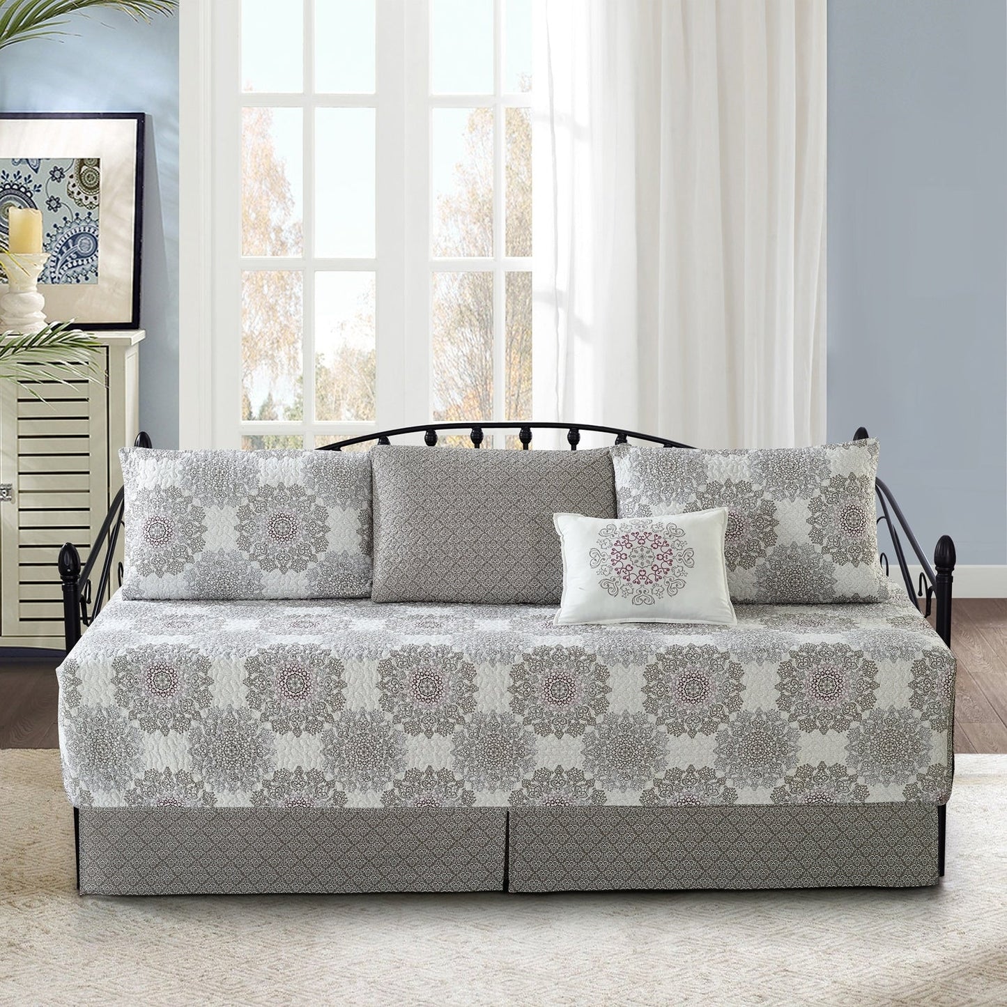 Serenta 6 Piece Cotton Blend Daybed Bedspread Coverlet Set - 75 x 39